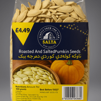 Salta Roasted & Salted pumpkin Yellow seeds 18x300g 4.49£ PM