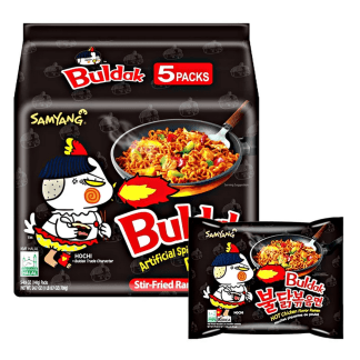 SAMYANG Buldak Hot Chicken Ramen ( Black ) 4X5Pack (130g)