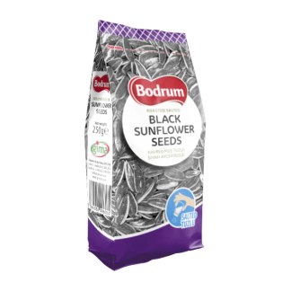 Bodrum Roasted Black Salted Sunflower Purple 12X250g  (PM 1.89£)