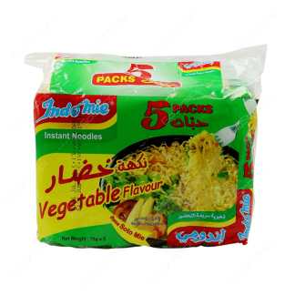 INDOMIE VEGETABLE FLAVOUR 8 PACKS 1X5 PCS 75g