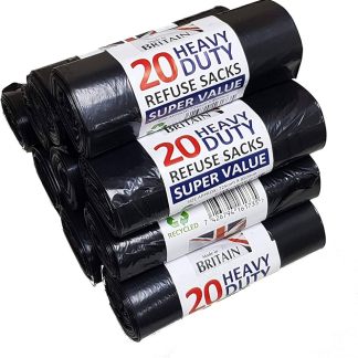 Bin Bag Black 20X20pcs