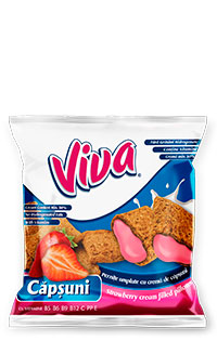 VIVA SNAKES STRAWBERRY CREAM 14X200G