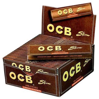 BROWN OCB SLIM PAPER 1X50 PCS