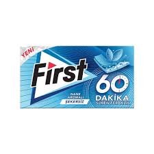 FIRST SENSATION CHEWING GUM 60 BLUE MINUTE ( 60  DAKIKA ) 1X12 PCS