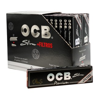 BLACK OCB SLIM PAPER + FILTROS  1X32 PCS