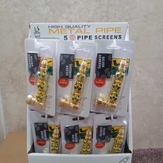 High Quality Gold Metal Pipe (Stand)1X24pcs