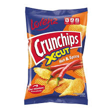LORENZ Crunchips X-Cut Hot&Spicy 12x130g