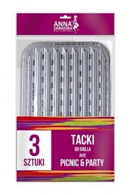 Aluminium Picnic & Party Grill Plstes 12X3pcs