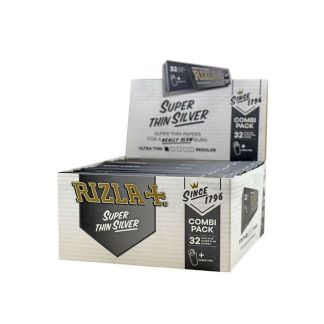 Silver Rizla (With Roach) King Size 1X32