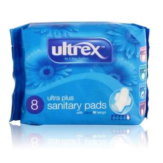 Ultrex Sanitary Pads Blue 1X12pcs