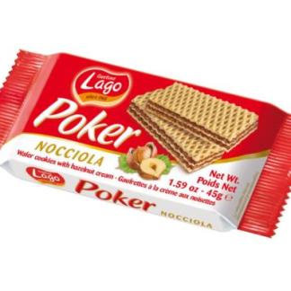 Lago Poker Wafer With Hazelnut 20X45G