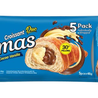 ELMAS CROSSANT COCOA VANILLA 5PACK 6X5*48G