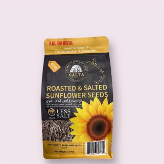 SALTA BLACK ROASTED & LESS SALTED SUNFLOWER SEEDS 18X250 (1.79 PM)