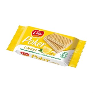 Lago Poker Wafer With Lemon 20X45G